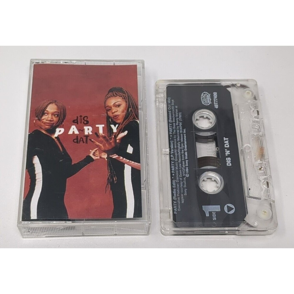 Dis N Dat Party Cassette Tape Hip Hop‎ Rap Vintage 90s 1990s Epic Women This VTG
